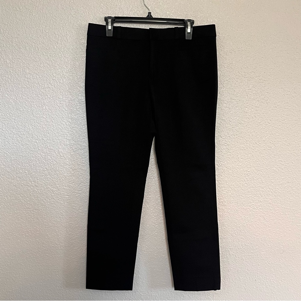 NEW Banana Republic Black Dress Pants Sloan mid rise slim ankle size 8